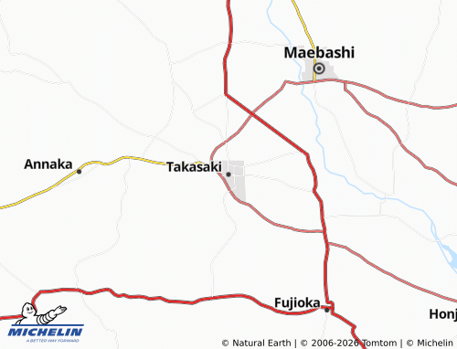 Mappa MICHELIN Takasaki - ViaMichelin