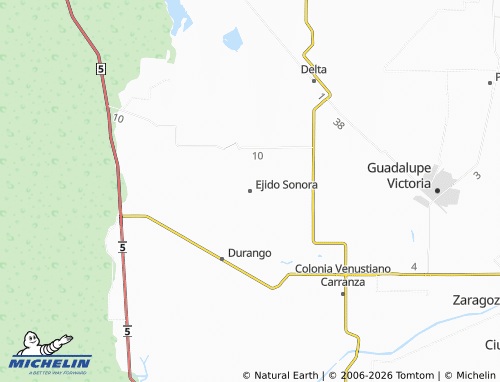 Mapa MICHELIN Ejido Sonora - ViaMichelin