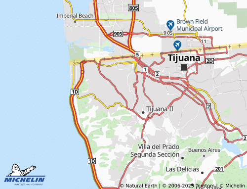 MICHELIN Obrera Tercera Sección map - ViaMichelin