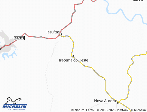 Carte MICHELIN Iracema do Oeste - ViaMichelin