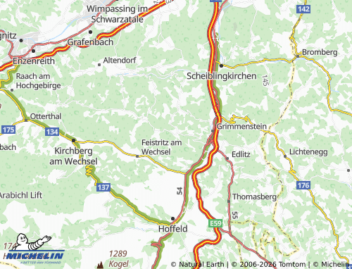 MICHELIN Hochegg map - ViaMichelin