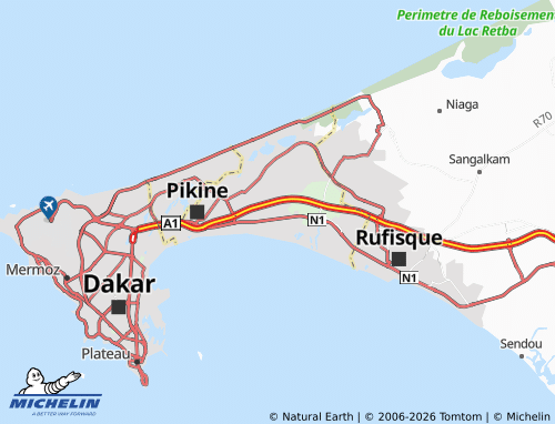 MICHELIN-Landkarte Diamaguène - ViaMichelin