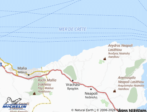 Carte MICHELIN Paralia Milatou - ViaMichelin