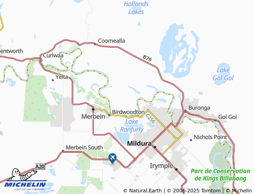 MICHELIN Boeill Creek map - ViaMichelin