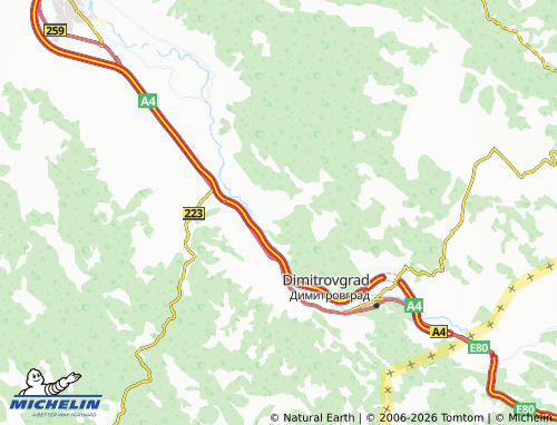 Mapa MICHELIN Činiglavci - ViaMichelin