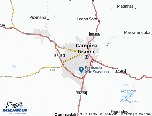 MICHELIN-Landkarte Santa Rosa - ViaMichelin