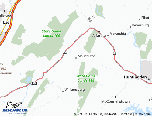 Mappa MICHELIN Mount Etna - ViaMichelin