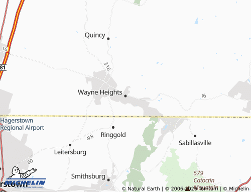 Mappa MICHELIN Wayne Heights - ViaMichelin