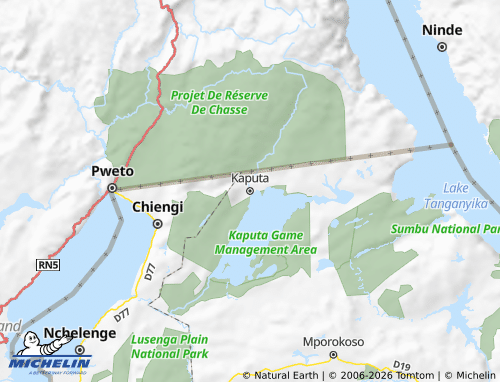 Mapa MICHELIN Kaputa - ViaMichelin