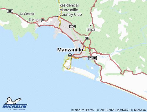 MICHELIN Manzanillo Zona 6 map - ViaMichelin