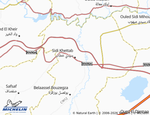 Carte MICHELIN Sidi Khettab - ViaMichelin