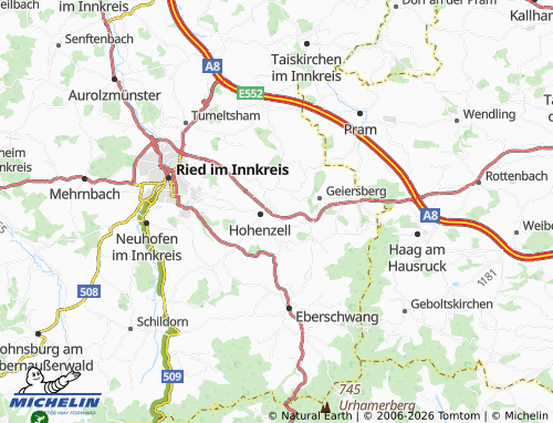 Mapa MICHELIN Oberham - ViaMichelin