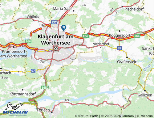 MICHELIN-Landkarte Ebenthal in Kärnten - ViaMichelin