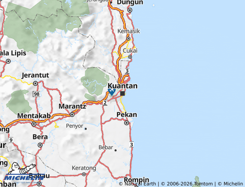 MICHELIN-Landkarte Pahang - ViaMichelin