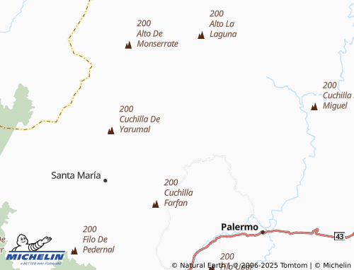 MICHELIN El Jordán map - ViaMichelin