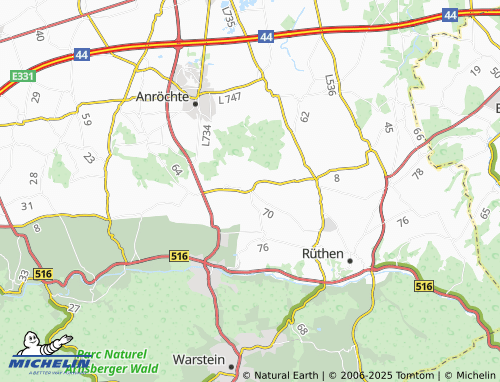 MICHELIN Effeln map - ViaMichelin