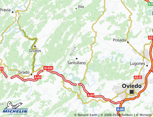 Carte MICHELIN Santullano - ViaMichelin