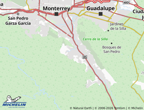 Mappa MICHELIN Sierra Alta Quinto Sector - ViaMichelin