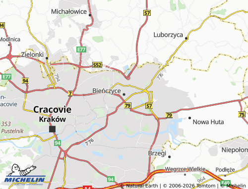 MICHELIN Bieńczyce map - ViaMichelin