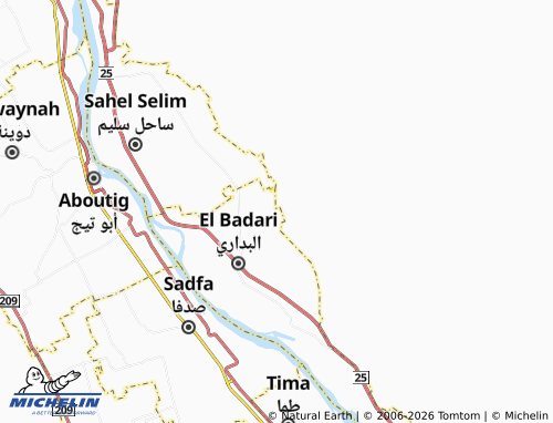 Mappa MICHELIN Munsha'at al-Badari - ViaMichelin