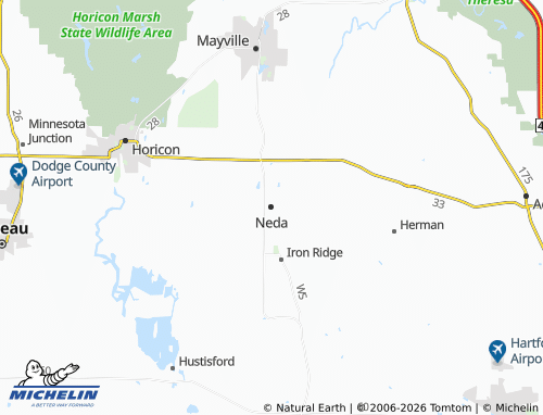Mappa MICHELIN Neda - ViaMichelin