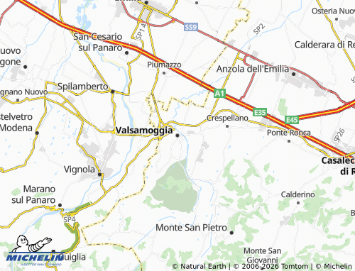 Mapa MICHELIN Valsamoggia - ViaMichelin