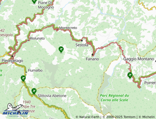 MICHELIN Canevare map - ViaMichelin