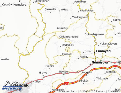 MICHELIN Dededüzü map - ViaMichelin