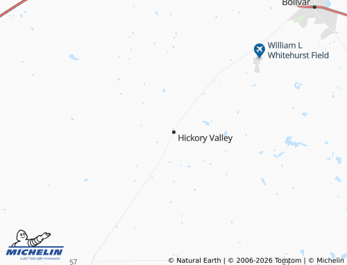 Mapa MICHELIN Hickory Valley - ViaMichelin
