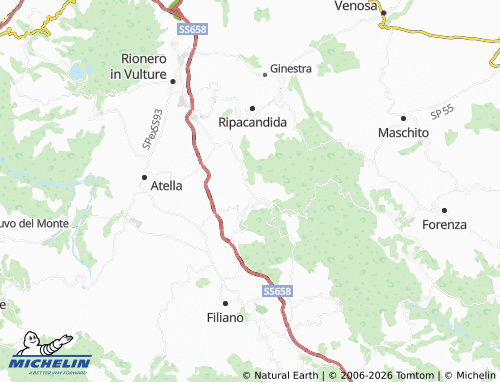 MICHELIN Scalo Forenza map - ViaMichelin