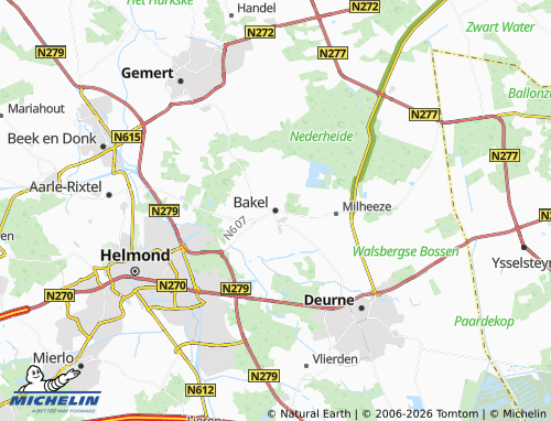 MICHELIN Bakel map - ViaMichelin