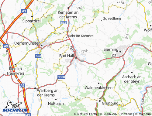 Mapa MICHELIN Bad Hall - ViaMichelin