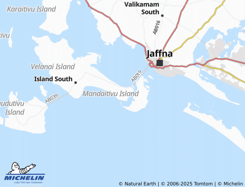 MICHELIN Allaipiddy map - ViaMichelin