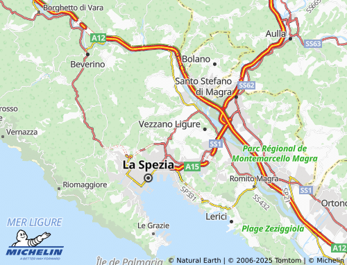 MICHELIN Madonna di Buonviaggio map - ViaMichelin