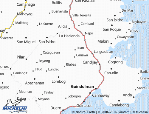 MICHELIN Canawa map - ViaMichelin