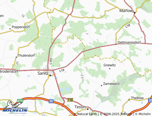 MICHELIN Reppelin map - ViaMichelin