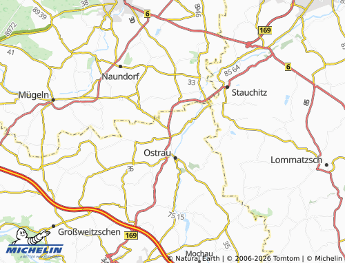 MICHELIN Clanzschwitz map - ViaMichelin