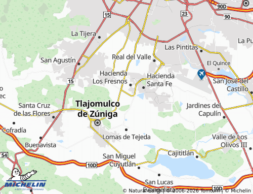 Mapa MICHELIN Los Encinos - ViaMichelin