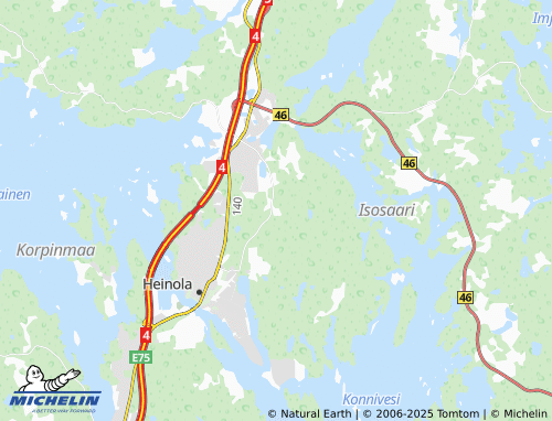 Carte MICHELIN Lakeassuo - ViaMichelin