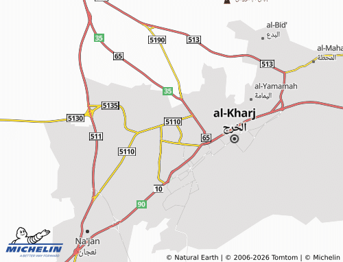 MICHELIN-Landkarte Musharrafah - ViaMichelin
