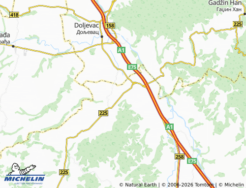 Carte MICHELIN Kutleš - ViaMichelin