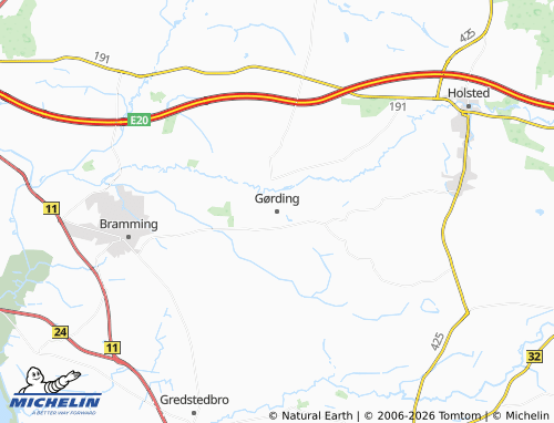 Mappa MICHELIN Gørding - ViaMichelin