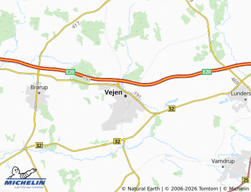 Mapa MICHELIN Vejen - ViaMichelin