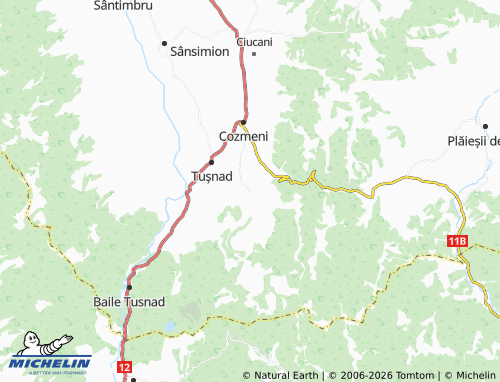 MICHELIN Lăzărești map - ViaMichelin