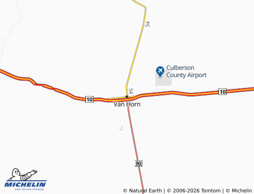 Mappa MICHELIN Van Horn - ViaMichelin