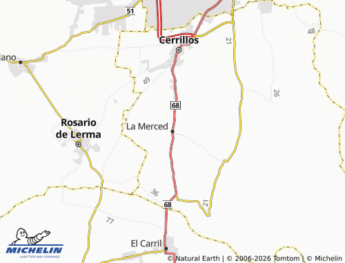 MICHELIN-Landkarte La Merced - ViaMichelin