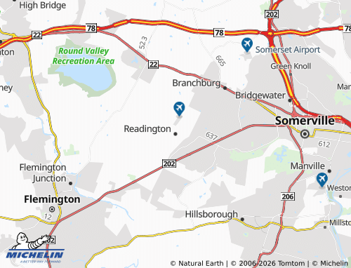 Mappa MICHELIN Readington - ViaMichelin