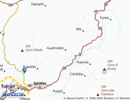 Carte MICHELIN Gualmatán - ViaMichelin