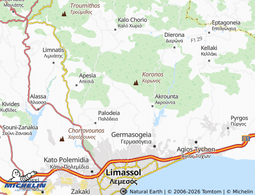 MICHELIN Mathikoloni map - ViaMichelin