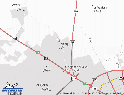 Carte MICHELIN Ablaq - ViaMichelin
